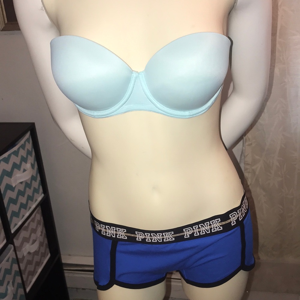 Push up strapless pink bra